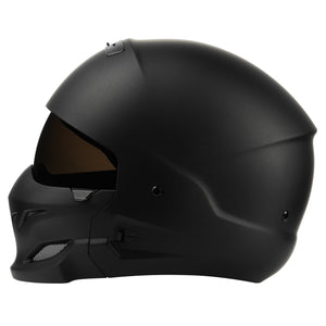 GoEcoRide Full Face Helmet - Half Face - With Visor