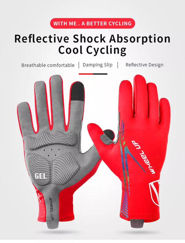 Lycra Full Fingerprint Riding Gloves Outdoor With Touch Screen - GoEcoRide Scooters - GoEcoRide Scooters