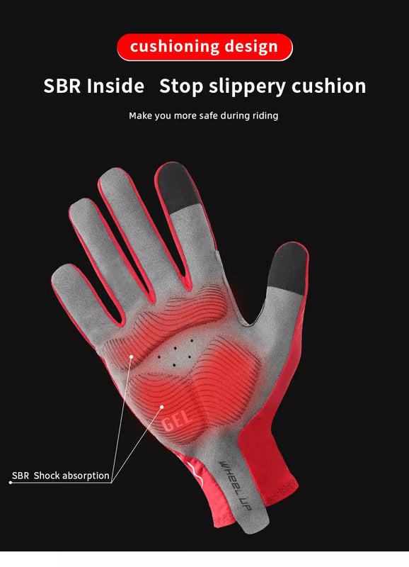 Lycra Full Fingerprint Riding Gloves Outdoor With Touch Screen - GoEcoRide Scooters - GoEcoRide Scooters
