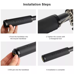 Leather Handlebar Ergonomic Design Grips Bilateral Lock-on - GoEcoRide Scooters - GoEcoRide Scooters
