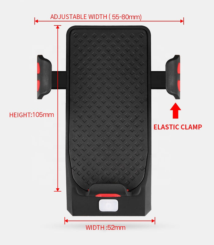 Multi Use Phone Holder - Phone Charger, Light and Horn - GoEcoRide Scooters
